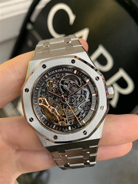 audemars piguet royal oak skeleton steel|Audemars Piguet royal oak collection.